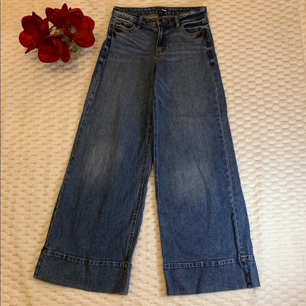 🌹Fashion Nova • CUTE Classic Blue Denim FLARE WIDE LEG DENIM JEANS